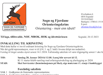 Krinsting søndag 28.1 på Skei